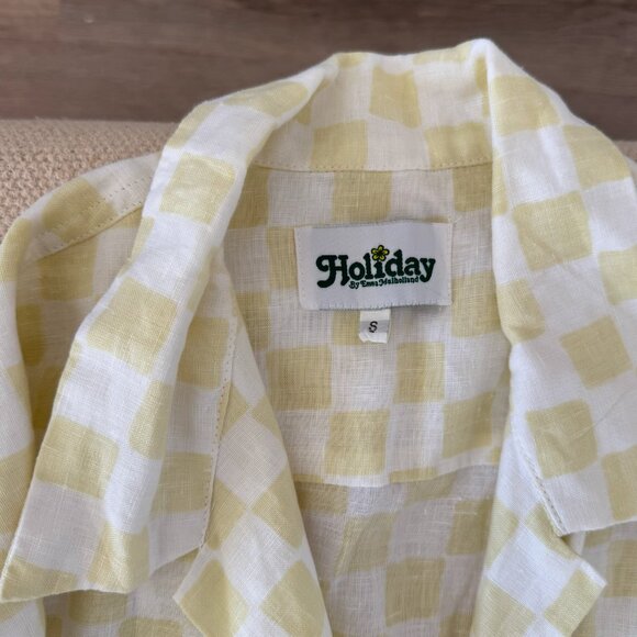 Holiday the Label Cream Check Short Set S - Picture 10 of 10